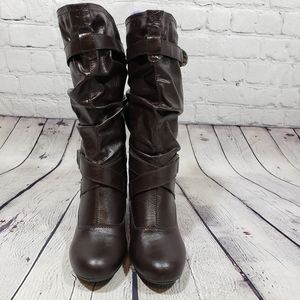 Madeline Stuart 3.5" heel brown Hale boots